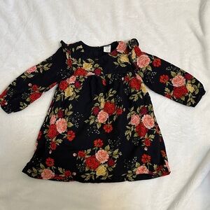 Old Navy Black Floral Kids Dress